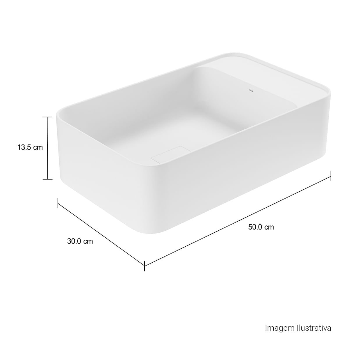 Cuba Suspensa Retangular com Mesa à Direita 30x50cm Slim — foto 15