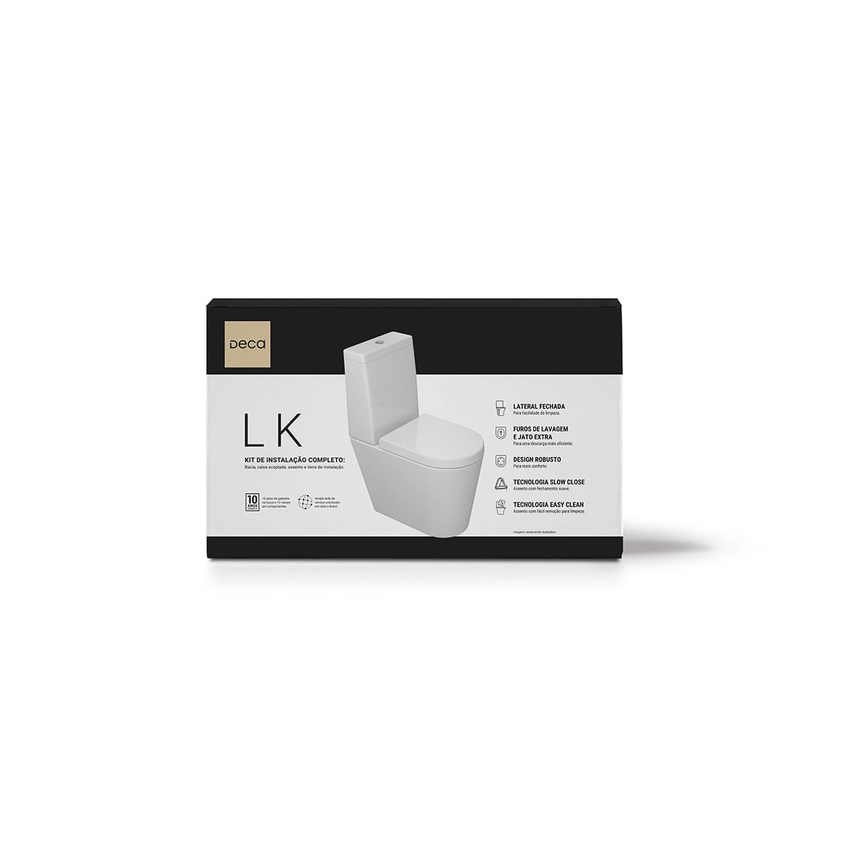 Kit Bacia com Caixa Acoplada LK - Branco - KP.230.17 — foto 3