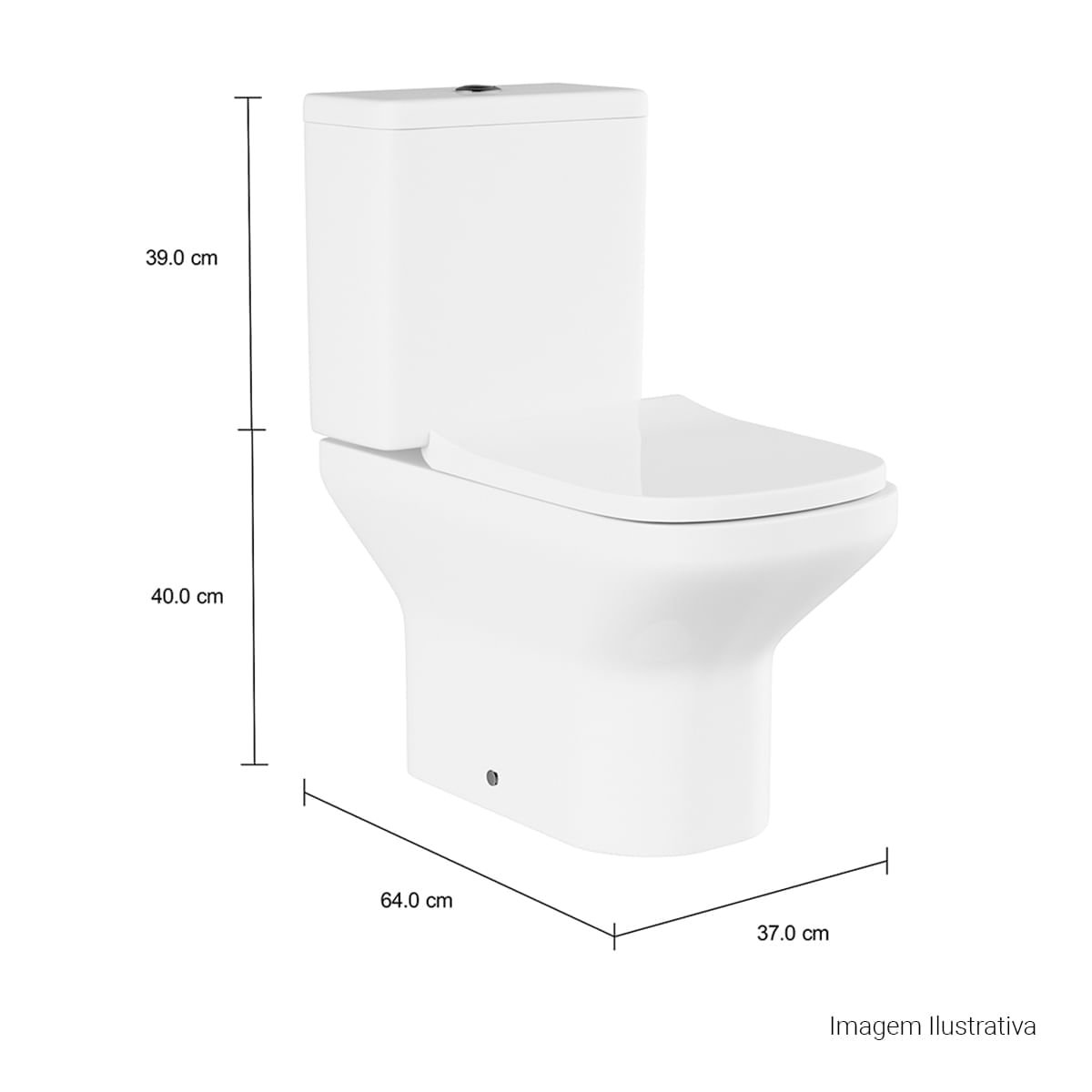 Kit Completo Deca Bacia com Caixa Acoplada Axis Branco — foto 4
