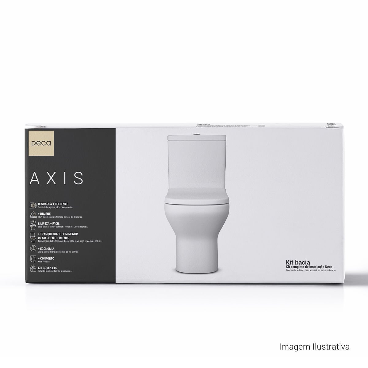 Kit Completo Deca Bacia com Caixa Acoplada Axis Branco — foto 3