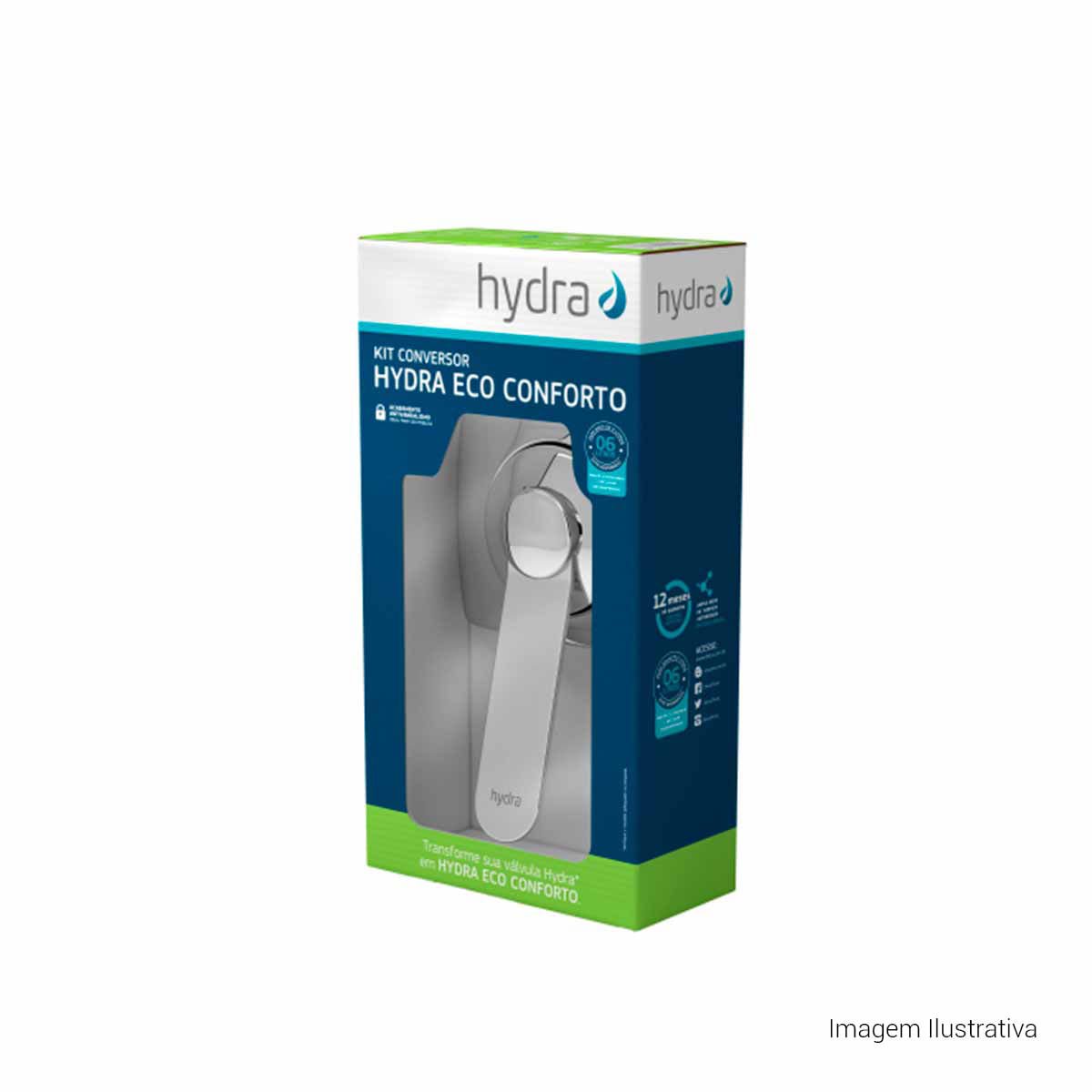 Kit Conversor Deca Hydra Max 1 1/2 Hydra Eco Conforto Cromado — foto 2
