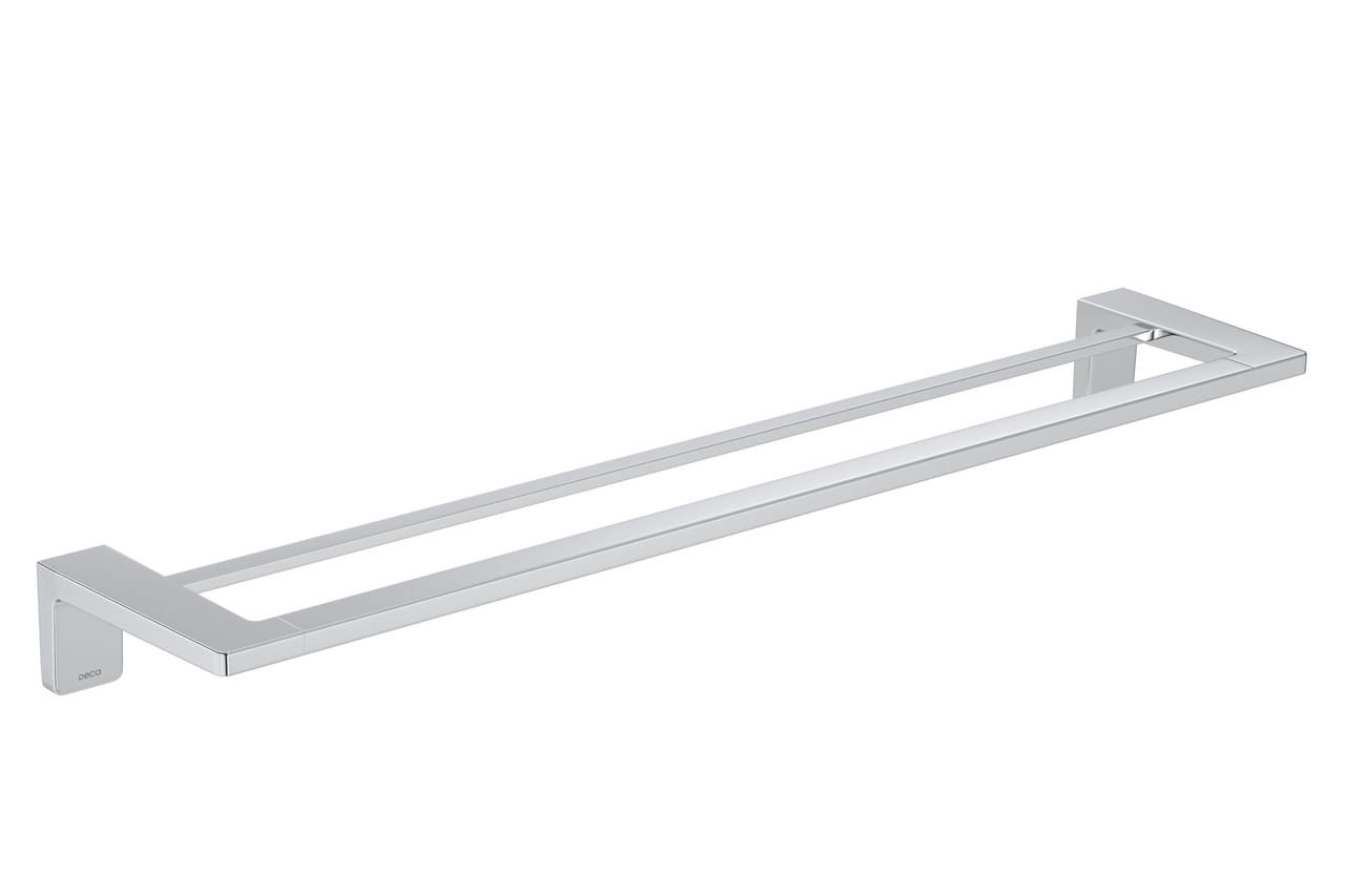 Porta Toalha com Barra Dupla 60cm Cromado - 1000.C.Ptbd60