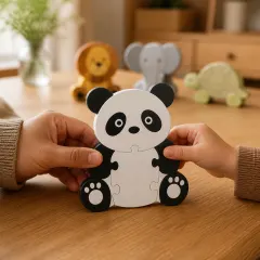Bambu Panda Quebra Cabeça de Montar — foto 2