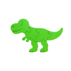 Rex Dinossauro Tiranossauro Quebra Cabeça de Montar — foto 1