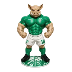 Porco Palmeiras Mascote Colecionável — foto 1