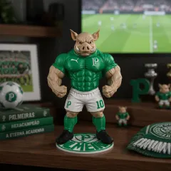 Porco Palmeiras Mascote Colecionável — foto 3