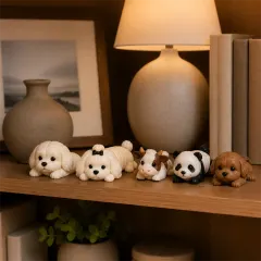 Algodão Cachorro Maltês Articulado Colecionável — foto 2