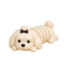 Algodão Cachorro Maltês Articulado Colecionável — foto 1