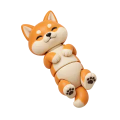 Koda Cachorro Shiba Inu Articulado Colecionável — foto 1