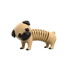 Lola Cachorro Pug de Mola Articulado Colecionável — foto 1