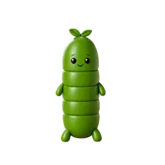 Picles Personagem Vegetal Articulado Colecionável — foto 1