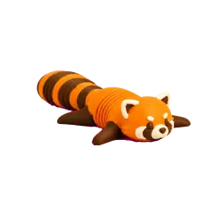 Rino Panda Vermelho Articulado Colecionável — foto 1