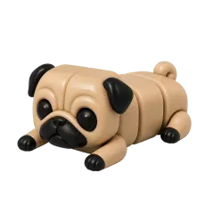 Romeu Cachorro Pug Articulado Colecionável — foto 1