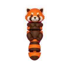 Rubi Panda Vermelho Articulado Colecionável — foto 1