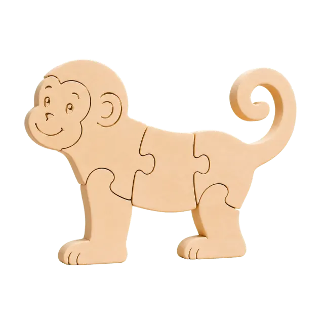 Balu Macaquinho Quebra Cabeça de Montar