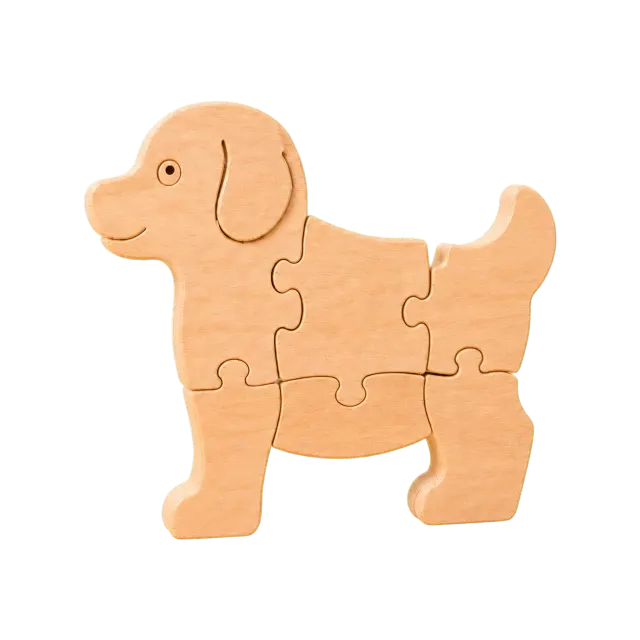 Bobi Cachorro Quebra Cabeça de Montar