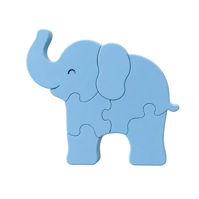 Kito Elefante Quebra Cabeça de Montar