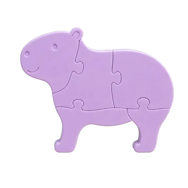 Nina Capivara Quebra Cabeça de Montar
