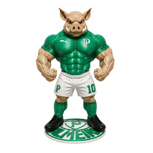 Porco Palmeiras Mascote Colecionável