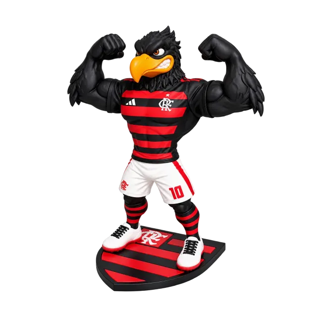 Urubu Flamengo Mascote Colecionável