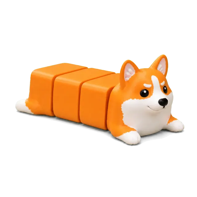 Caju Cachorro Corgi Articulado Colecionável