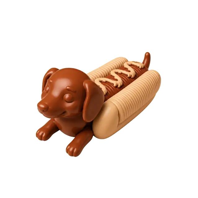 Churros Cachorro Salsicha Articulado Colecionável