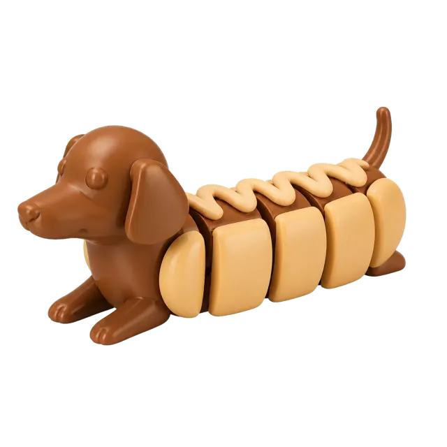 Ketchup Cachorro Salsicha Hot Dog Articulado Colecionável