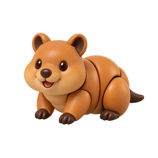 Kiko Quokka Articulado Colecionável