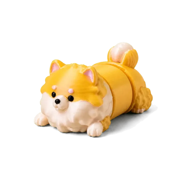 Mel Cachorro Lulu da Pomerânia Articulado Colecionável