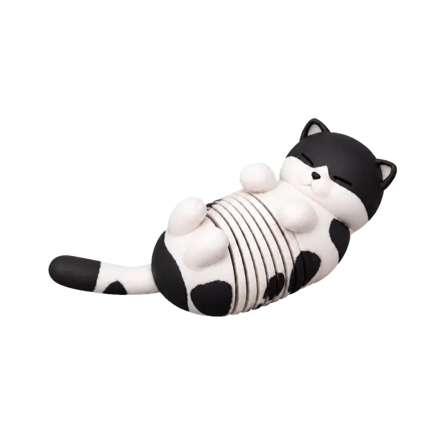 Mingau Gato Articulado Colecionável