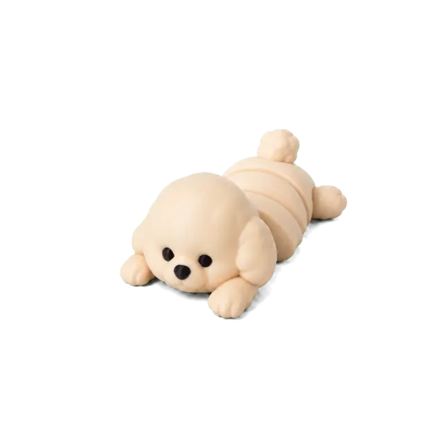 Nuvem Cachorro Maltês Articulado Colecionável