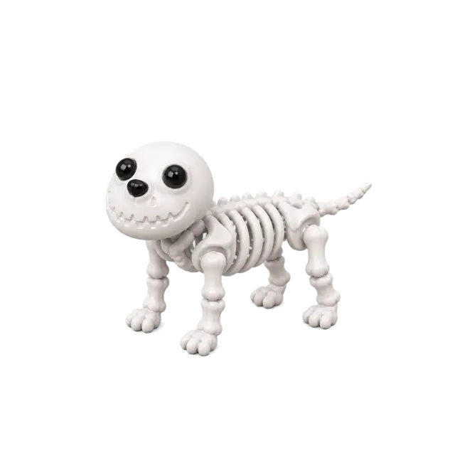 Ossinho Cachorro Esqueleto Articulado Colecionável