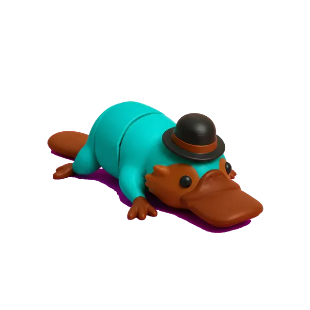 Otto Ornitorrinco Articulado Colecionável