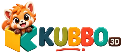 KUBBO 3D com raposa mascote